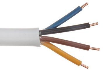 Przewód kabel okrągły YDY 4x1,5 mm2 ELPAR 1 m