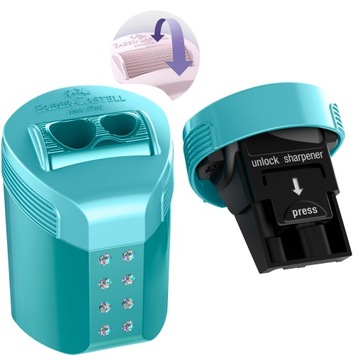 FABER-CASTELL Temperówka pojemnik RollOn Sparkle