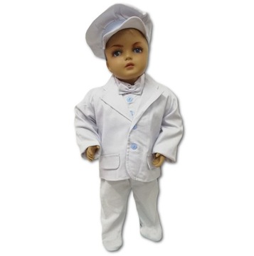 Garniturek do chrztu letni 6 -el. 62 cm Zwężony