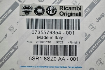 OE FIAT 735579354 ZÁMEK KRYT ZADNÍ ZNAK PUNTO EVO BRAVO II 2007-2014