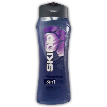 SKINO Oczyszczający żel pod prysznic i szampon do włosów VICTORYTEAM 400 ml