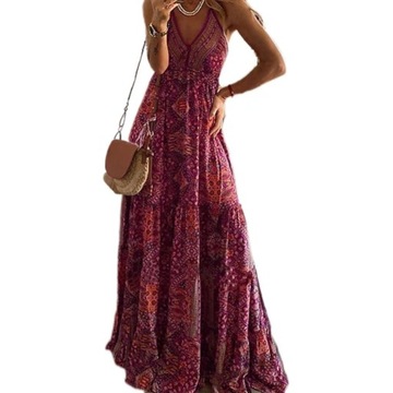 Sukienka boho letnia długa sukienka plażowa54_6