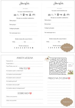 СВАДЕБНАЯ ГОСТЕВАЯ свадьба с анкетами СУВЕНИРЫ