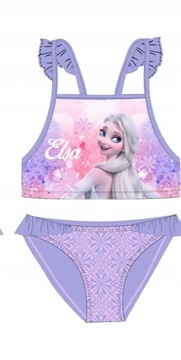 STRÓJ KĄPIELOWY DZIEWCZĘCY FROZEN R 128/134 DWUCZĘŚCIOWY