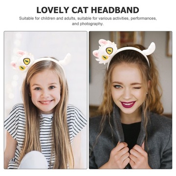 Opaska na włosy kotka Opaska dla dziewczynki Pielęgnacja skóry kota