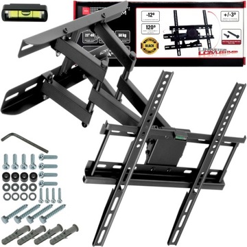 UCHWYT TELEWIZORA TV STELAŻ WIESZAK RAMIĘ 60 CALI