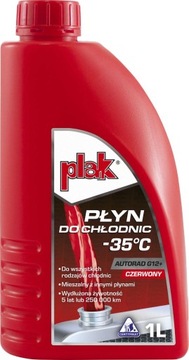 PŁYN DO CHŁODNIC AUTORAD PLAK -35C G12+ 1L
