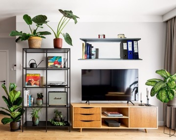 Półka metalowa ścienna 55 cm podwójna PG2MS warsztat loft garaż