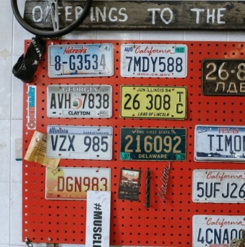 Декоративный лист со знаком Mother Road USA