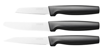 FISKARS Zestaw komplet 3 noży jarzyniaków nóż skrobania obierania pomidorów
