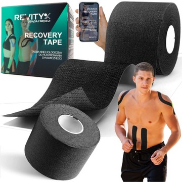 MEDYCZNE TEJPY 5m x 5cm TAŚMA KINEZJOLOGICZNA PLASTRY PREMIUM KINESIOTAPING
