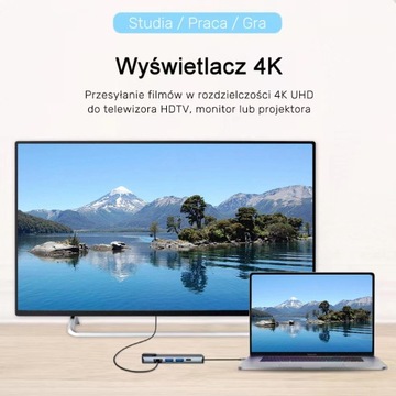 KNLLVZN TC15 HUB Адаптер USB-C на 5 входов серый