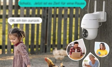 НАРУЖНАЯ СОЛНЕЧНАЯ ВРАЩАЮЩАЯСЯ КАМЕРА WIFI 1296P 32 ГБ
