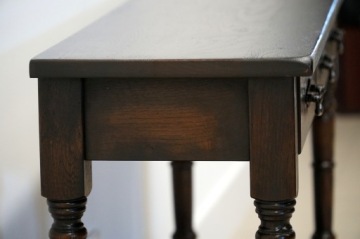 НАСТЕННАЯ КОНСОЛЬ СТОЛ ИЗ МАССИВ ДУБА h69x119x34см