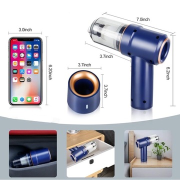 WIRELESS HANDHELD CAR MINI VACUUM CLEANER USB 45W POWERFUL