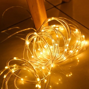 СОЛНЕЧНАЯ САДОВАЯ ГИРЛАНДНАЯ ЦЕПЬ 100 LED 12м