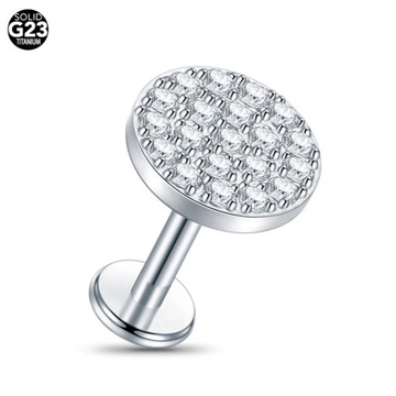 10Pcs/lot Titanium Labret Piercing Tragus Stud Earring Internal Thread