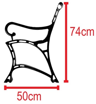 NOGA NOGI DO ŁAWKI ALU KRÓLEWSKA PODŁOKIETNIK ŁAWY