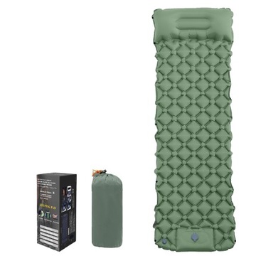 НАДУВНОЙ МАТРАС, КЕМПИНГОВОЕ СИДЕНЬЕ, ЗЕЛЕНЫЙ