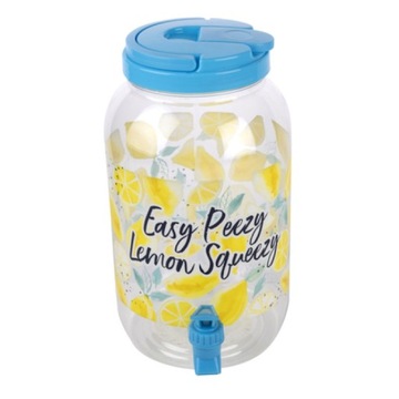 Słoik z kranikiem na lemoniadę, 4L,słój z kranem