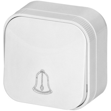 Przycisk Włącznik Dzwonkowy Natynkowy Biały IP20 ORNO ToDo