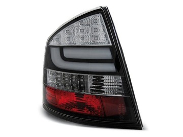 LAMPY DIODOWE DO SKODA OCTAVIA II 2004- CZARNE LED