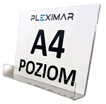 Ulotkownik ulotnik na ulotki plexi. A4 POZIOM