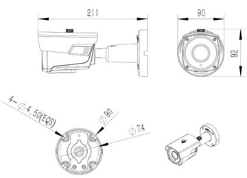 IP-камера 5MPx 40M IR 2,7–13,5 мм с мотор-зумом 5MPx