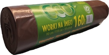 Worki na śmieci 160 l ECO LD 10 szt