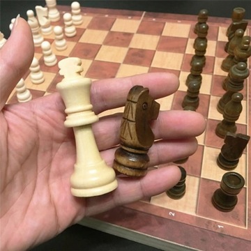 44x44 см набор деревянных шахматных шахмат в магнитном стиле