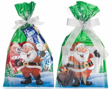 Torby foliowe celofanowe ŚWIĄTECZNE 20x35 100 PNMK
