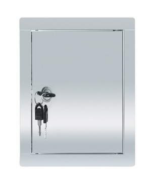 DRZWICZKI REWIZYJNE NIERDZEWNE ZAMEK KLUCZ 25x30