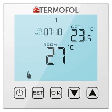 TERMOSTAT PROGRAMOWALNY TERMOFOL TF-H1 - DOTYKOWY