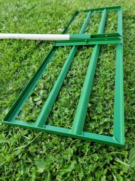 Грабли для пескоструйной обработки, выравнивания кротовины, земли, подкормки, ручка 195