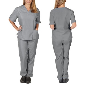 KOMPLET MEDYCZNY KOSZULKA SPODNIE UNIFORM DAMSKI