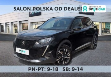Peugeot 2008 II e-SUV Elektryczny 50kWh 136KM 2023 Peugeot 2008 e-2008 Allure Pack SalonPL Zadbany FV23 Kredyt 0 Leasing 101