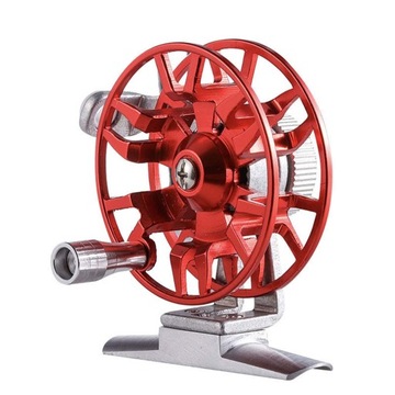 Катушка для нахлыста Универсальная катушка для лески 1:1 Инструменты для нахлыстовой катушки 53 мм Красный
