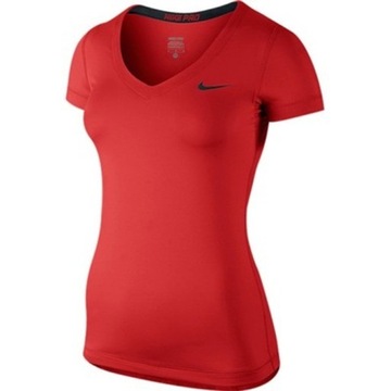 Nike PRO Czerwona Koszulka Do Treningu Dri-Fit T-SHIRT DAMSKI XS