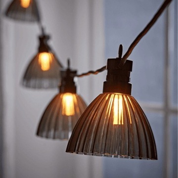 СВЕТОДИОДНЫЕ САДОВЫЕ ЛАМПЫ СВЕТОВАЯ ГИРЛЯНДИЯ ДЛЯ САДА НА ТЕРРАСЕ 4,5 М 10 LED LOFT