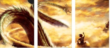 3x OBRAZ NA ŚCIANĘ DRAGON BALL SMOCZE KULE 30x40