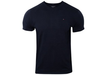 TOMMY HILFIGER KOSZULKA T-SHIRT LOGO FLAG NAVY r.L