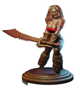 Nuara the furious figurka rpg dnd druk 3d 8k