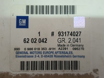 СТАРТЕР OPEL Astra Corsa Vectra Zafira 93174027