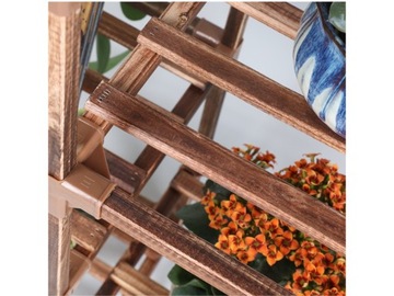 Деревянная подставка для цветов, деревянная подставка для цветов с 7 полками.