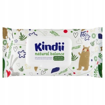 KINDII ВЛАЖНЫЕ САЛФЕТКИ 60 ШТ.