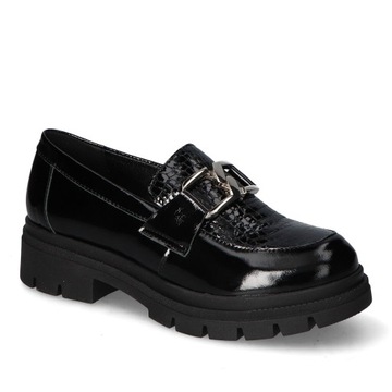 Mokasyny Contes 636 Czarne naplak 37