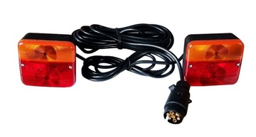 ZESTAW ŚWIATEŁ przedłużacz lamp PRZYCZEPY magnes