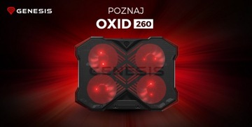 Охлаждающая подставка для ноутбука GENESIS Oxid 260 OUTLET