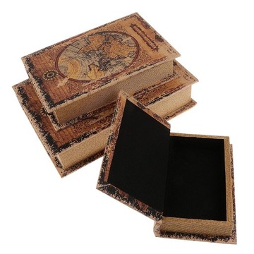 Подарочная коробка для винтажной книги, книга-пустышка с картами