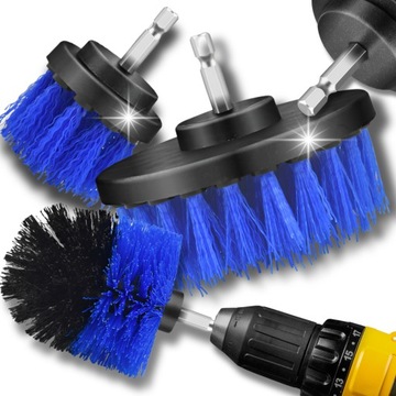 SZCZOTKI SPRZĄTAJĄCE CZYSZCZĄCE WIELOZADANIOWE NA WIERTARKĘ WKRĘTARKĘ PADY